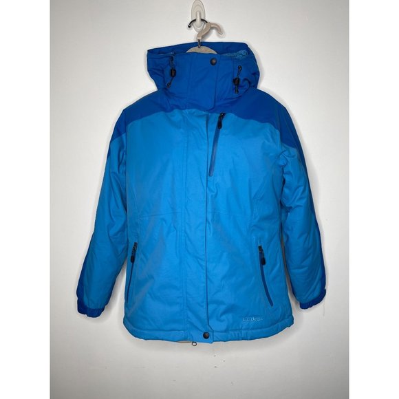 LL Bean Women's Rugged Ridge Parka in Blue Jay Crisp Lapis Size Small Petite - Picture 11 of 13
